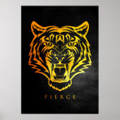 Fierce Tiger Poster (Voorkant)