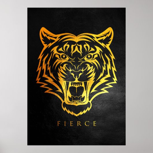 Fierce Tiger Poster (Voorkant)