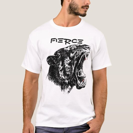 Fierce Tiger print Mannen T-shirt (Voorkant)