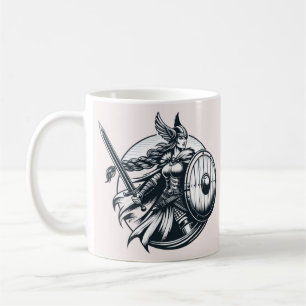 Fierce Valkyrie Warrior – Noordse mythologie Line  Koffiemok