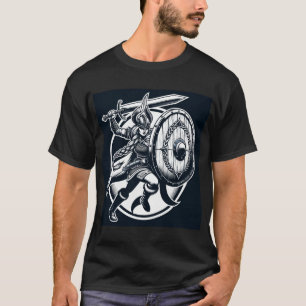 Fierce Valkyrie Warrior – Noordse mythologie Line T-shirt