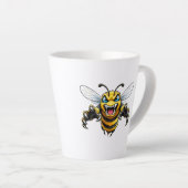 Fierce Wasp Face Mug - Insect Illustration (Angle droit)