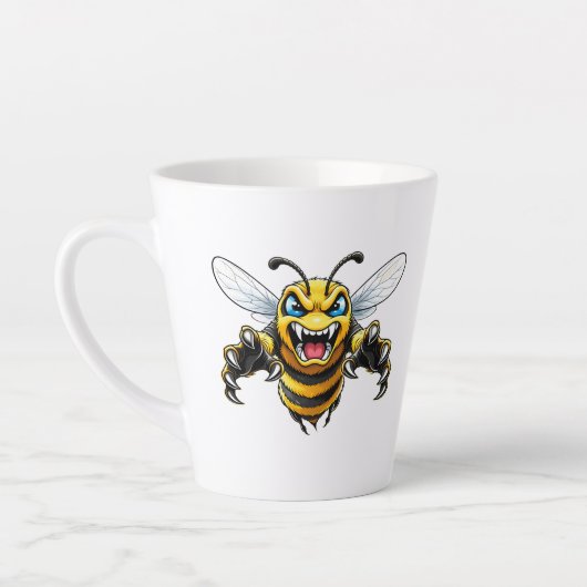 Fierce Wasp Face Mug - Insect Illustration (Gauche)