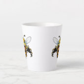 Fierce Wasp Face Mug - Insect Illustration (Devant)