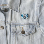 Fierce White Leopard Ronde Button 3,2 Cm (In situ)