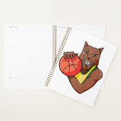 Fierce Wildcat Basketball Mascot Planner