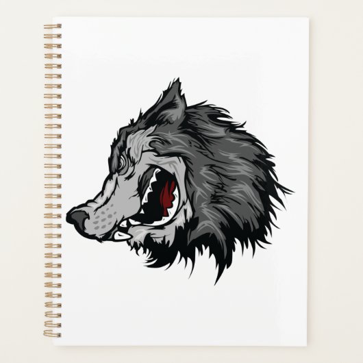 Fierce Wolf Head Bold Wild Animal (Devant)
