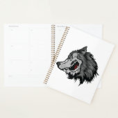 Fierce Wolf Head Bold Wild Animal Planner (Display)
