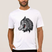Fierce Wolf Head Bold Wild Animal T-shirt (Voorkant)