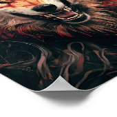 Fierce Wolf Portrait Poster (Hoek)