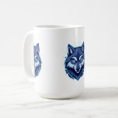 Fierce Wolf – Symbol of Strength and Freedom Koffiemok (Voorkant links)