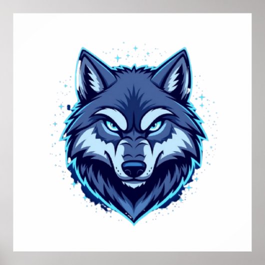 Fierce Wolf – Symbol of Strength and Freedom Poster (Voorkant)