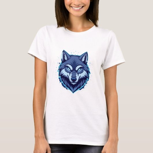 Fierce Wolf – Symbol of Strength and Freedom T-shirt (Voorkant)