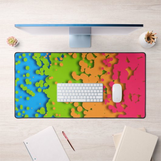 Fière de Groovy Rétro Bubbly Trippy Funky Panroman (Bureau 1)