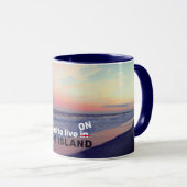Fière de vivre sur Long Island Mug (Devant droit)