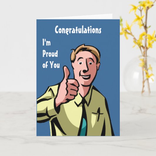 Fière de votre carte (Fleur jaune)