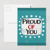 Fière De Vous Carte Postale (Devant / Derrière)