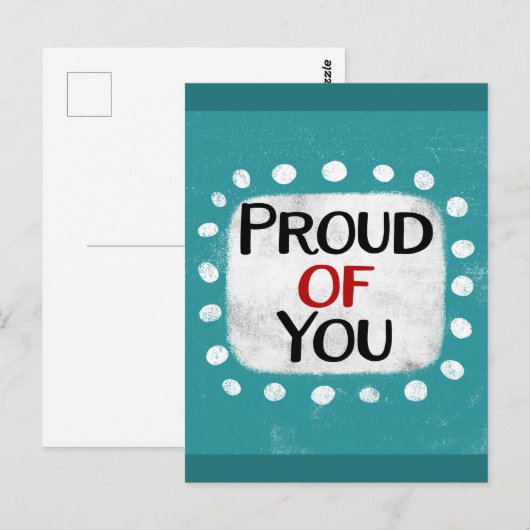 Fière De Vous Carte Postale (Devant / Derrière)