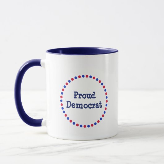 Fière Démocrate Funny Donkey Patriotic Mug (Gauche)