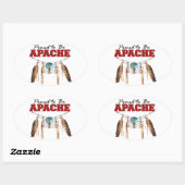 Fière d'être Apache Sticker (Feuille)