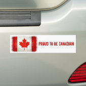 Fière d'être canadienne - Sticker pare-chocs (En voiture)