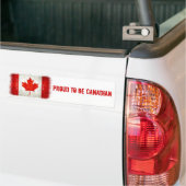 Fière d'être canadienne - Sticker pare-chocs (Sur camion)