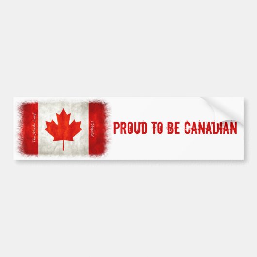 Fière d'être canadienne - Sticker pare-chocs (Devant)