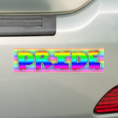 Fière d'être gay Pride Sticker Arc-en-ciel (En voiture)