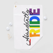 Fière d'être gay serviette de golf (En situation)