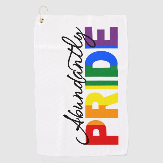 Fière d'être gay serviette de golf (Devant)