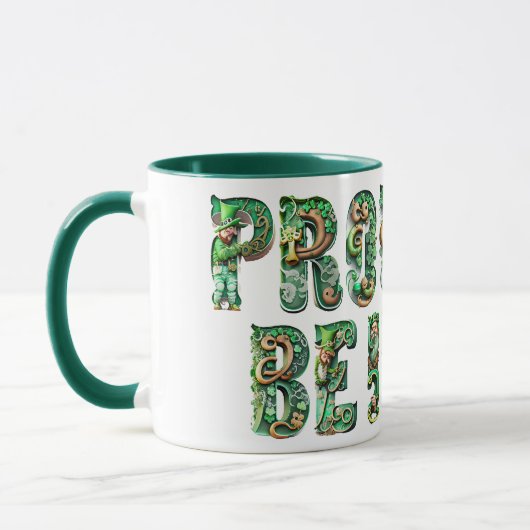 Fière D'Être Irlandaise Combo Mug (Gauche)