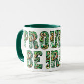 Fière D'Être Irlandaise Combo Mug (Devant gauche)