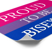 Fière d'être une affiche bisexuelle (Coin)