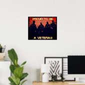Fière d'être une affiche de vétéran (Bureau à domicile)