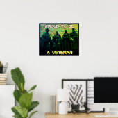 Fière d'être une affiche de vétéran (Bureau à domicile)