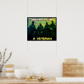 Fière d'être une affiche de vétéran (Cuisine)