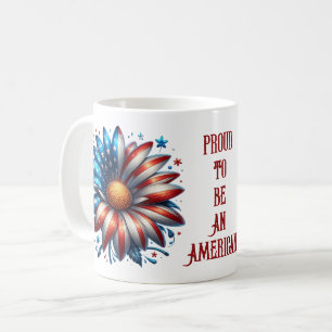Fière d'être une Américaine - Tasse de café du 4 j