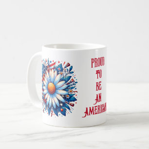 Fière d'être une Américaine - Tasse de café du 4 j