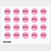 Fière épouse stickers coeur mignon (Feuille)