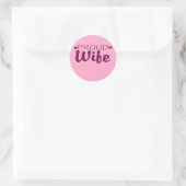 Fière épouse stickers coeur mignon (Sac)