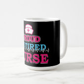 Fière infirmière retraitée Mug (Devant droit)