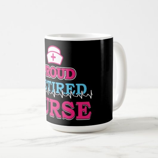 Fière infirmière retraitée Mug (Devant droit)