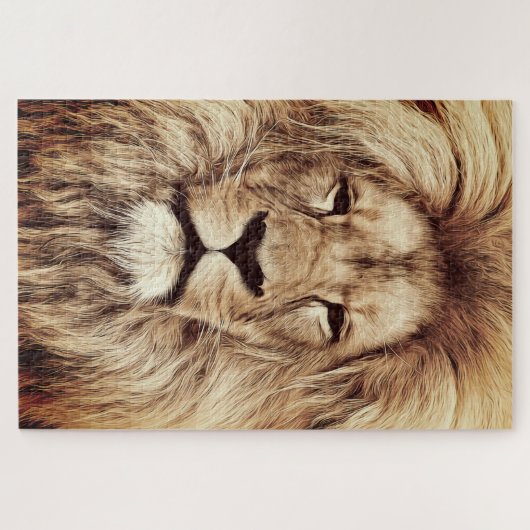 Fière Lion Jigsaw Puzzle Face (Horizontal)