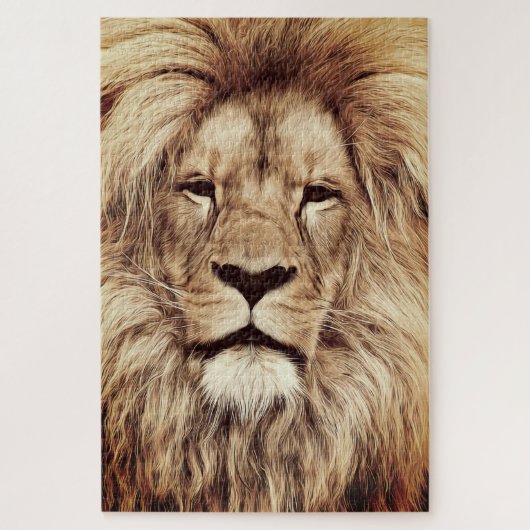 Fière Lion Jigsaw Puzzle Face (Vertical)