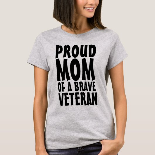 FIÈRE MÈRE D'UN T-SHIRTS VÉTÉRAN (Devant)