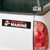 Fière parente d'un Sticker de pare-chocs US Marine (Sur camion)