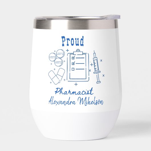 Fière Pharmaciste Doodline Art Design (Gauche)