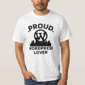 Fière WordPress Aimer T-shirt blanc pour hommes (Devant)