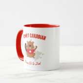 Fièrement Mug Canadien - De Eh À Zed! (Devant gauche)