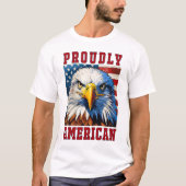 Fièrement t-shirt américain (Devant)
